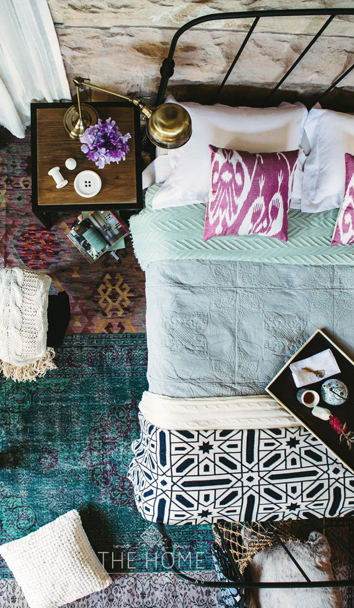 Bedside rugs and kilims